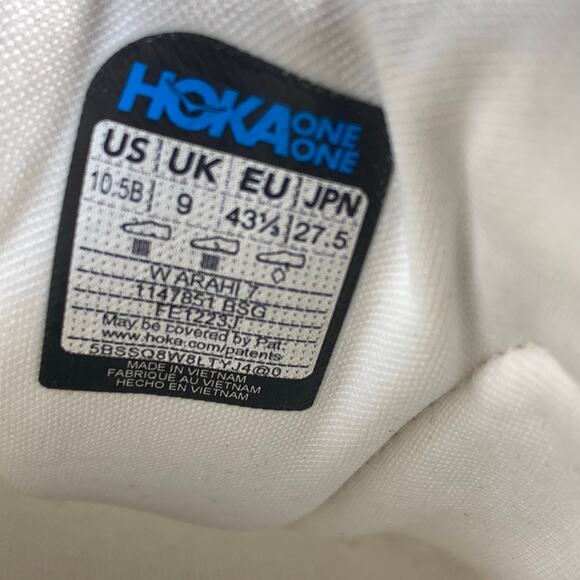 Copied - Hoka One One Arahi 7 White Running Sneakers Shoes Women’s 10.5 B - Picture 7 of 10